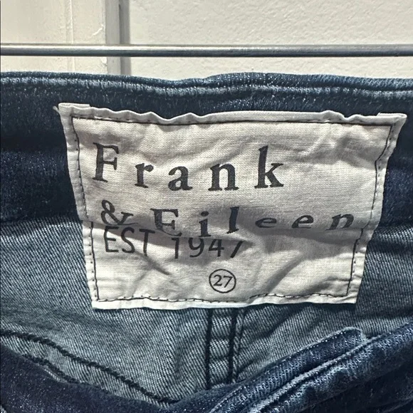 Frank & Eileen Women’s Blue Denim Sligo Skinny Jean Raw Hem Boho Classic Size 27 - Picture 6 of 14